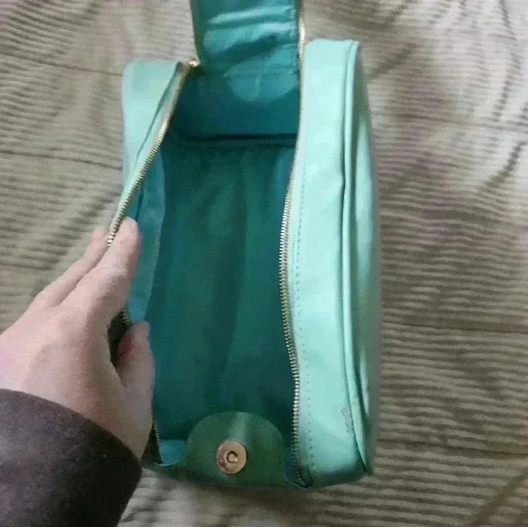 TRULY Los Angeles Cosmetcs bag. Mint green in color. - Picture 6 of 10
